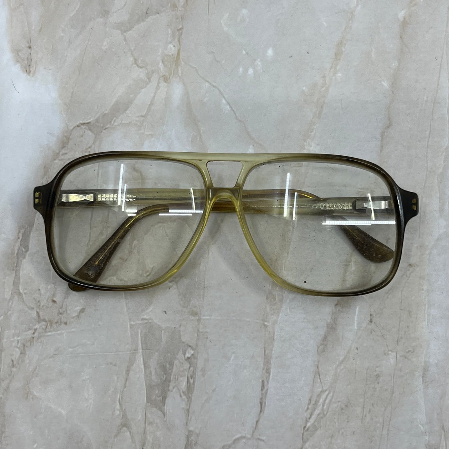 Vintage Aviator Plastic Frame Europa Sunglasses Eyeglasses Frames TD5G1-6