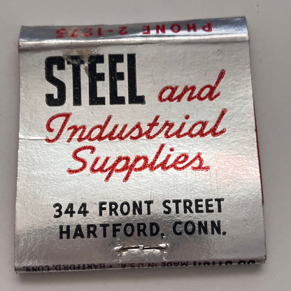 L.L. Ensworth & Son Inc Steel Hartford CT Vintage Matchbook Cover TB8-MB-5
