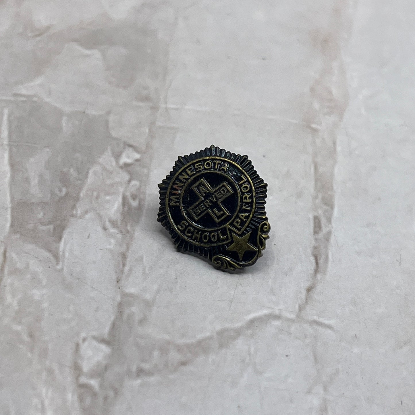 Vintage Minnesota School Patrol Served A L Award Pin SB3