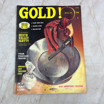 1975 Spring - Gold! Magazine - Treasure Hunting Metal Detecting Prospecting M13