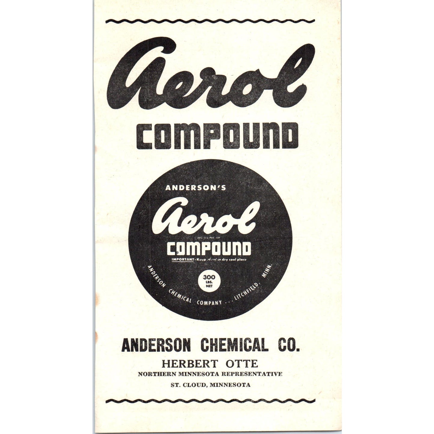 Wm. Bros Boiler & Mfg Co, Anderson Chemical Co Herbert Otte 1953 Ad AE9-DC1