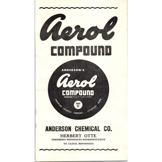 Wm. Bros Boiler & Mfg Co, Anderson Chemical Co Herbert Otte 1953 Ad AE9-DC1