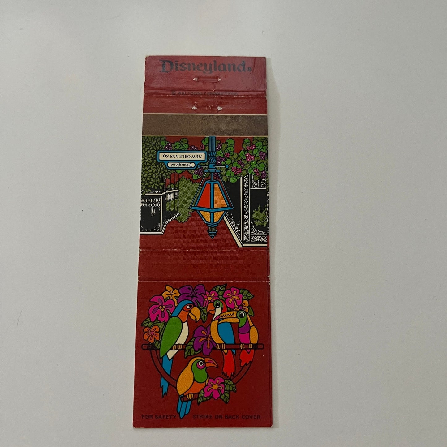 Disneyland New Orleans Square Enchanted Tiki Room Vintage Matchbook Cover MB37-2