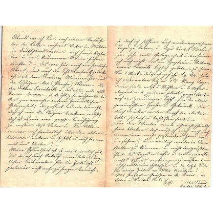 1886 Handwritten Letter from Berlin Germany Mary E. Davis AF4-2