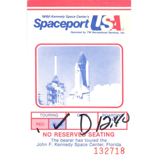 Vintage Nasa Kennedy Space Center Spaceport USA FL Stub AK7-H4