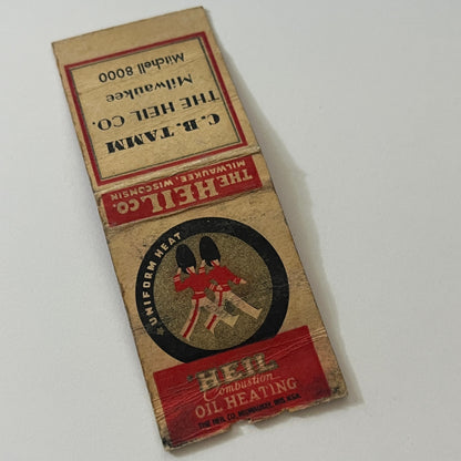 C.B. Tamm The Heil Co Milwaukee WI Vintage Matchbook Cover TB6-MB2-5