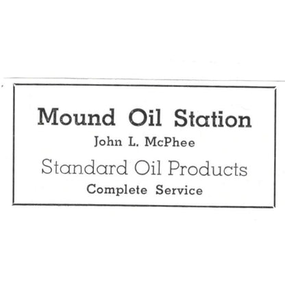 Mound Oil Station Standard Oil John L. McPhee Mound MN 1940 Magazine Ad AF1-SS5