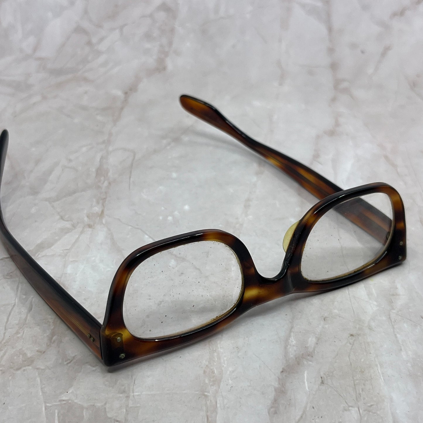 American Optical Horn Rim Tiger Eye 5 3/4 Sunglasses Eyeglasses Frames TG7-G1-2