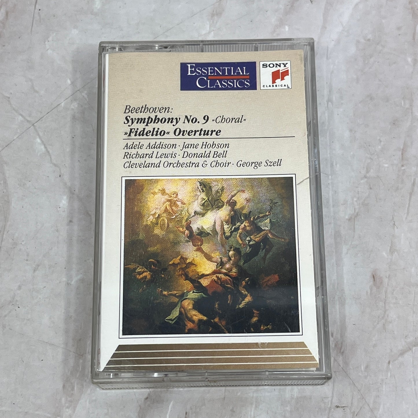 Beethoven Symphony No. 9 Fidelio Overture Cassette Tape Ti5-CT2