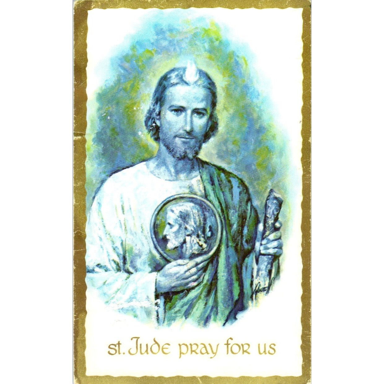 Prayer to St. Jude Claretian Missionaries Chicago Vintage Prayer Card TH2-PC1