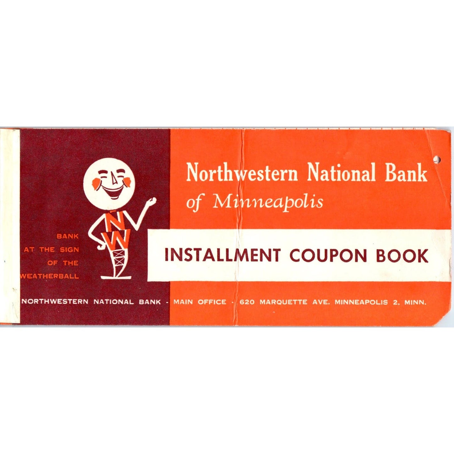 1950s Northwestern National Bank of Minneapolis Installment Coupon Book AE2