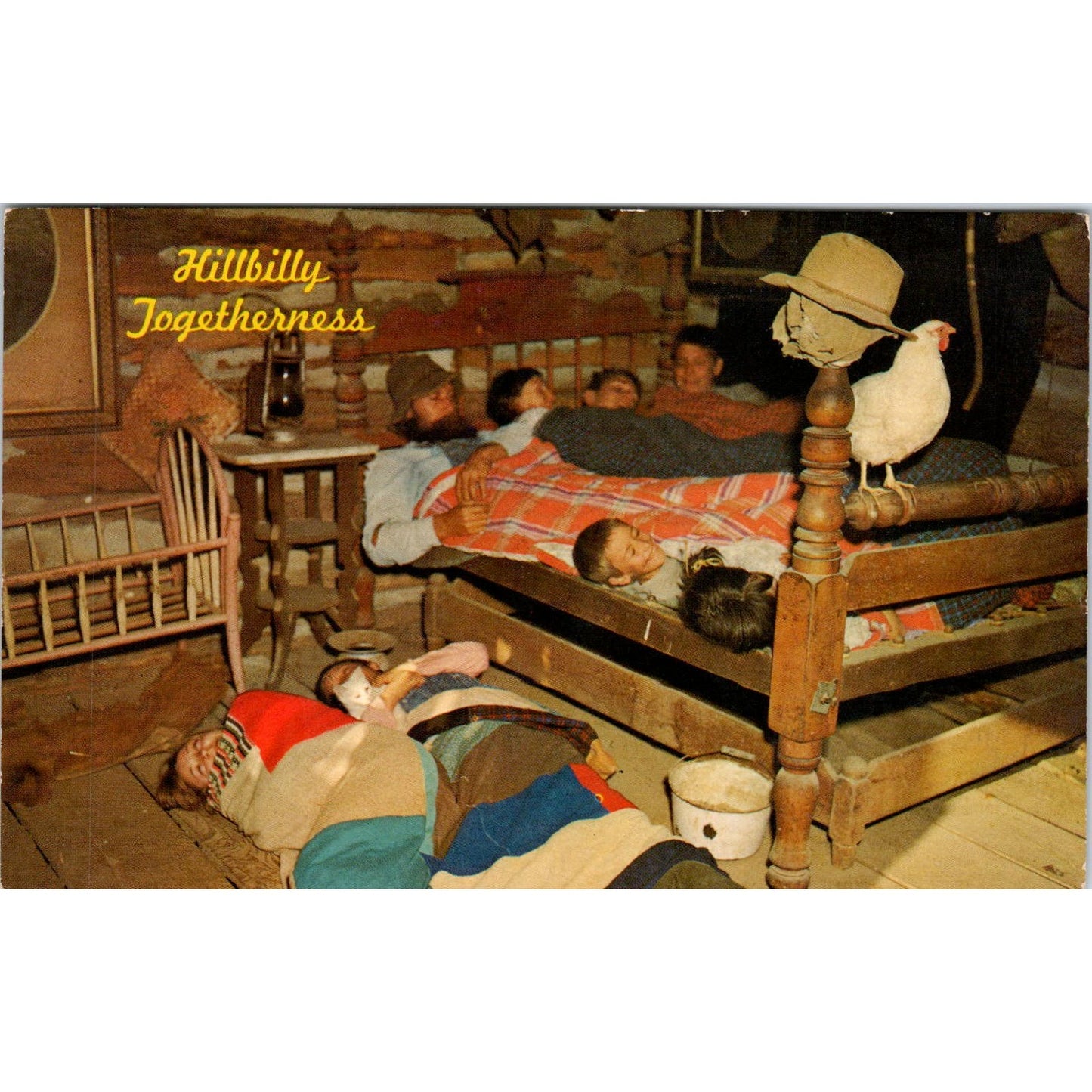 The Bruce Seaton Family Black Hills SD Vintage Postcard AB9