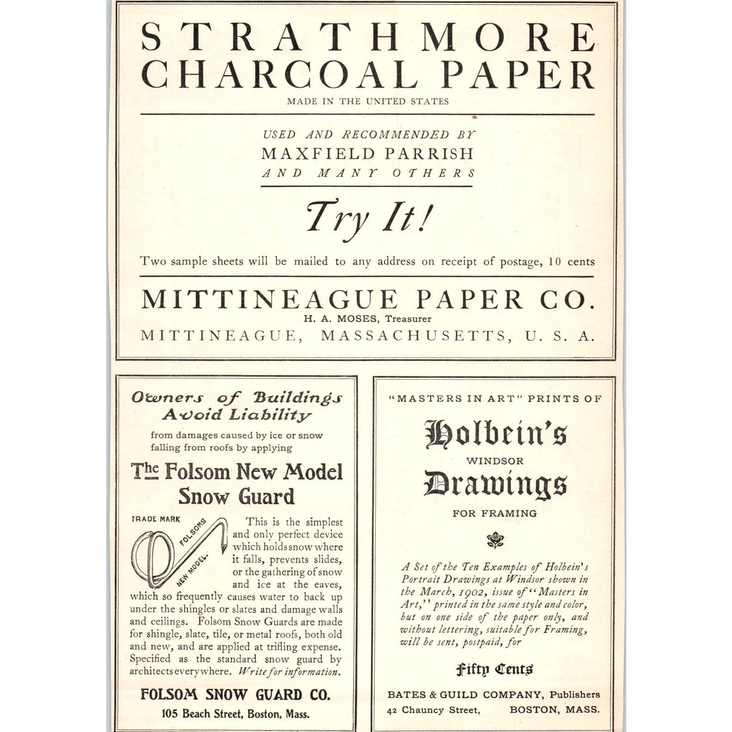 French's Carriages, The French Carriage Co Boston c1905 Victorian Ad D13