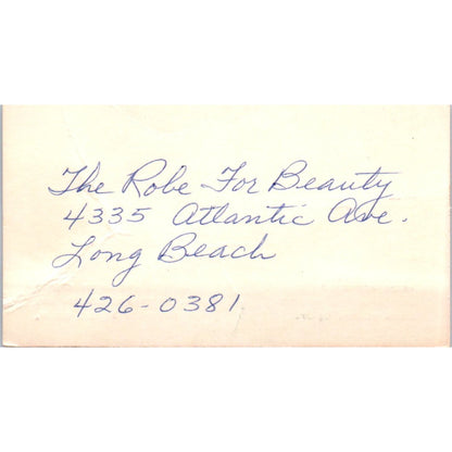 Kay Michael Hair Design Newport Beach Long Beach Vintage Business Card SD8-B10