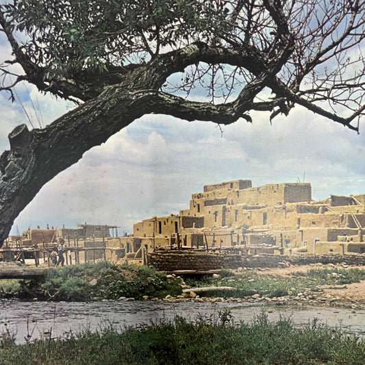 North Pueblo at Taos, New Mexico 10x14" Art Print V17