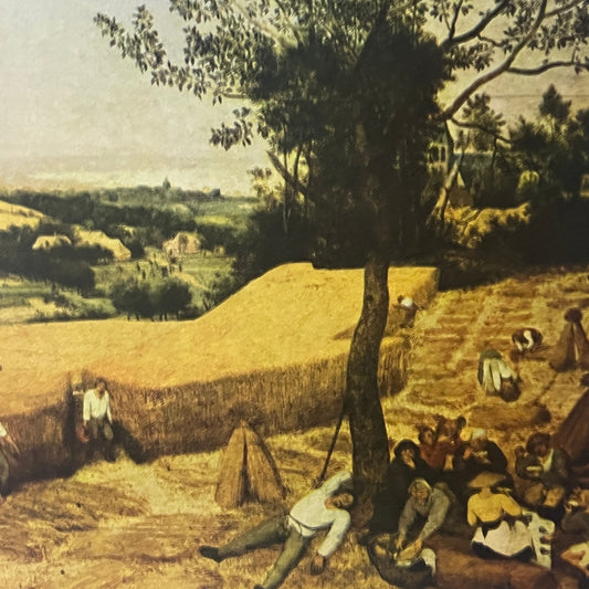 The Harvesters Pieter Bruegel the Elder Lithograph Vintage Art Print 9x12 V6