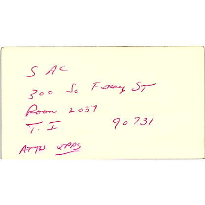 Sterling B Epps Special Agent US Treasury Dept Vintage Business Card SE3-B15