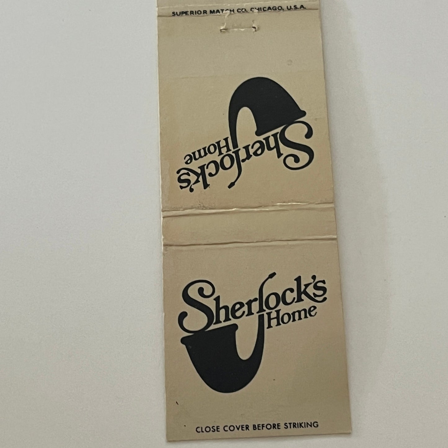 Sherlock's Prime Rib Restaurant Toronto Vintage Matchbook Cover TB6-MB2-4