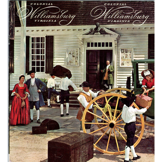 Vintage Colonial Williamsburg Virginia Travel Brochure TF4-B2