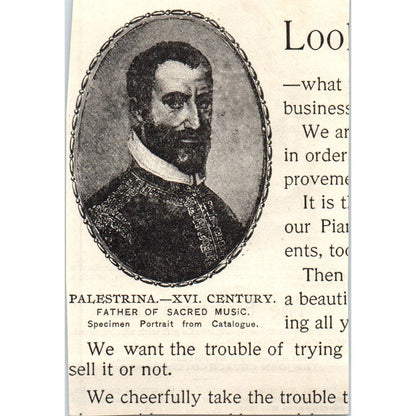 The Everett Piano John Church Co Cincinnati OH c1890 Victorian Ad AE8-CH8