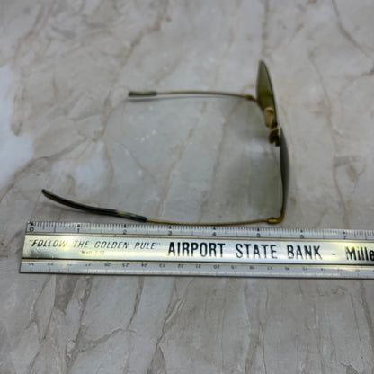 Vintage Rimless Brass Tone Sunglasses Eyeglasses Frames SF4