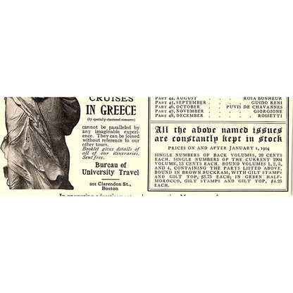 Riverside Art Series Houghton, Mifflin & Co NY Chicago - 1904 Ad AF5-2