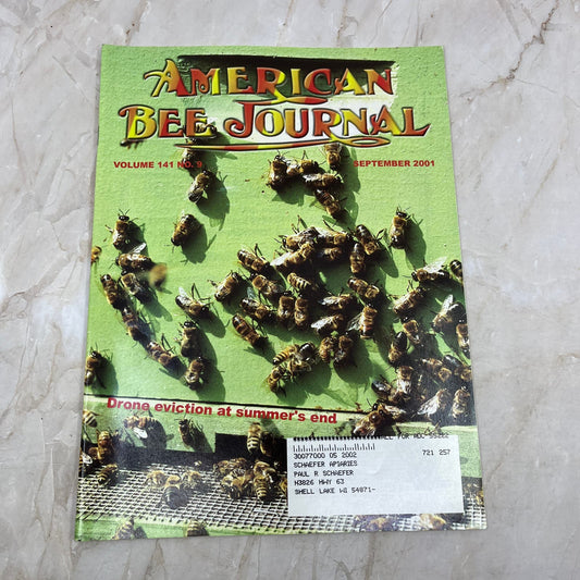 2001 Sept American Bee Journal Magazine Bees Beekeeping Honey M7
