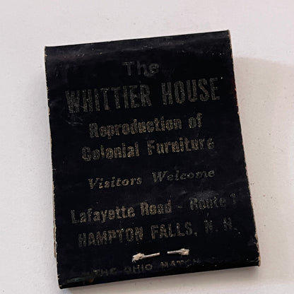 Evergreen Lodge Cabins, Whittier House Hampton Falls NH Matchbook TB8-MB3-4