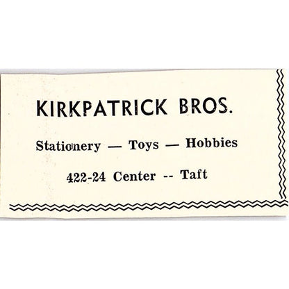 Kirkpatrick Bros., State Farm Ins Steve Kennedy Taft CA c1965 Ad AF8-S22