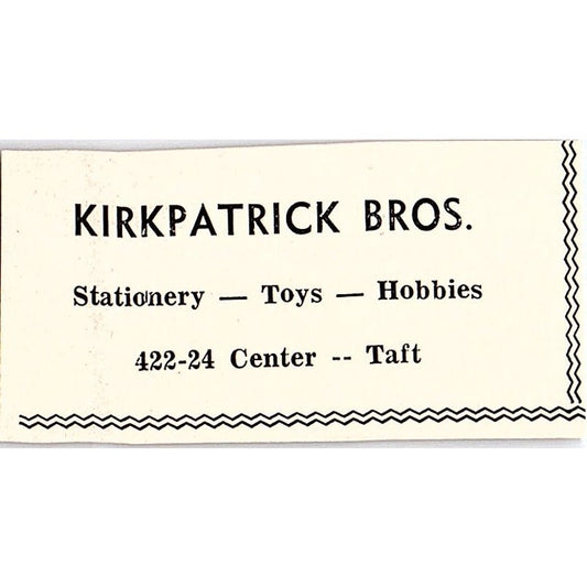 Kirkpatrick Bros., State Farm Ins Steve Kennedy Taft CA c1965 Ad AF8-S22