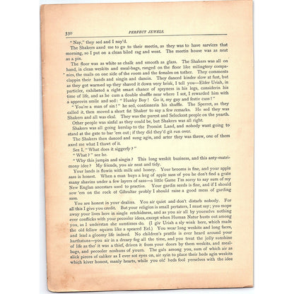 The Shakers - Artemus Ward 3 Pages 1884 Poem TA5-CJ-6