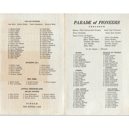 Vintage Parade of Pioneers Program AE9-X2