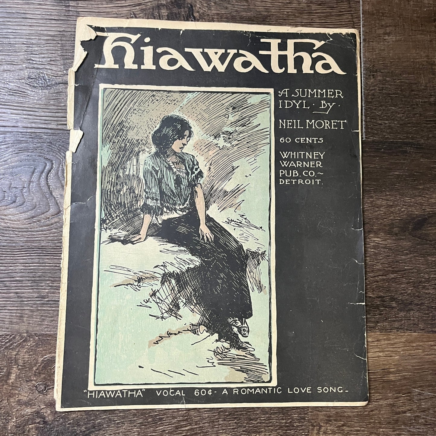Hiawatha a Summer Idyl Neil Moret 1902 Sheet Music V13