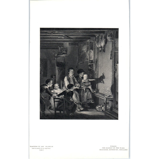 The Rabbit on the Wall - Wilkie c1905 Art Print D16