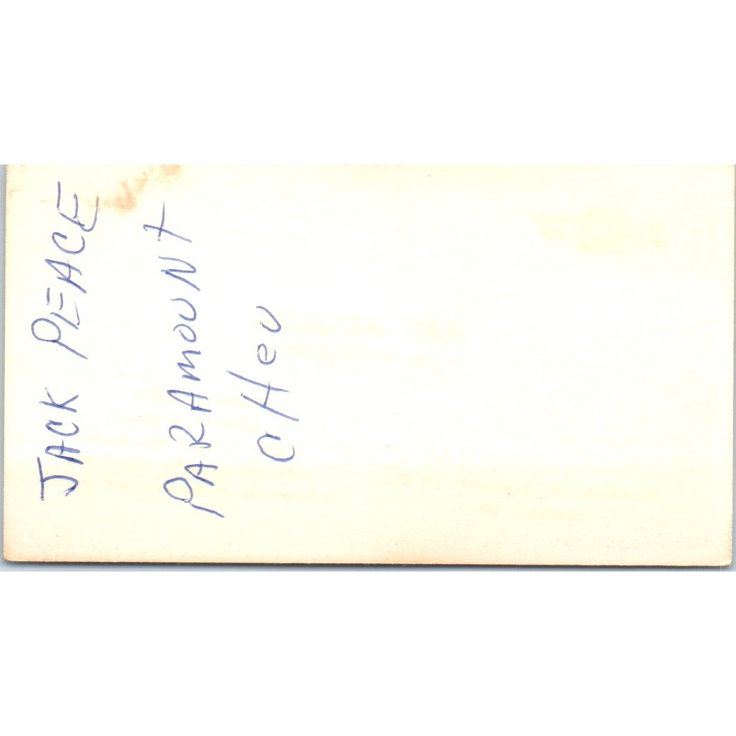 Jim Greeson Parkwood Chevrolet Lakewood CA Vintage Business Card SE3-B7