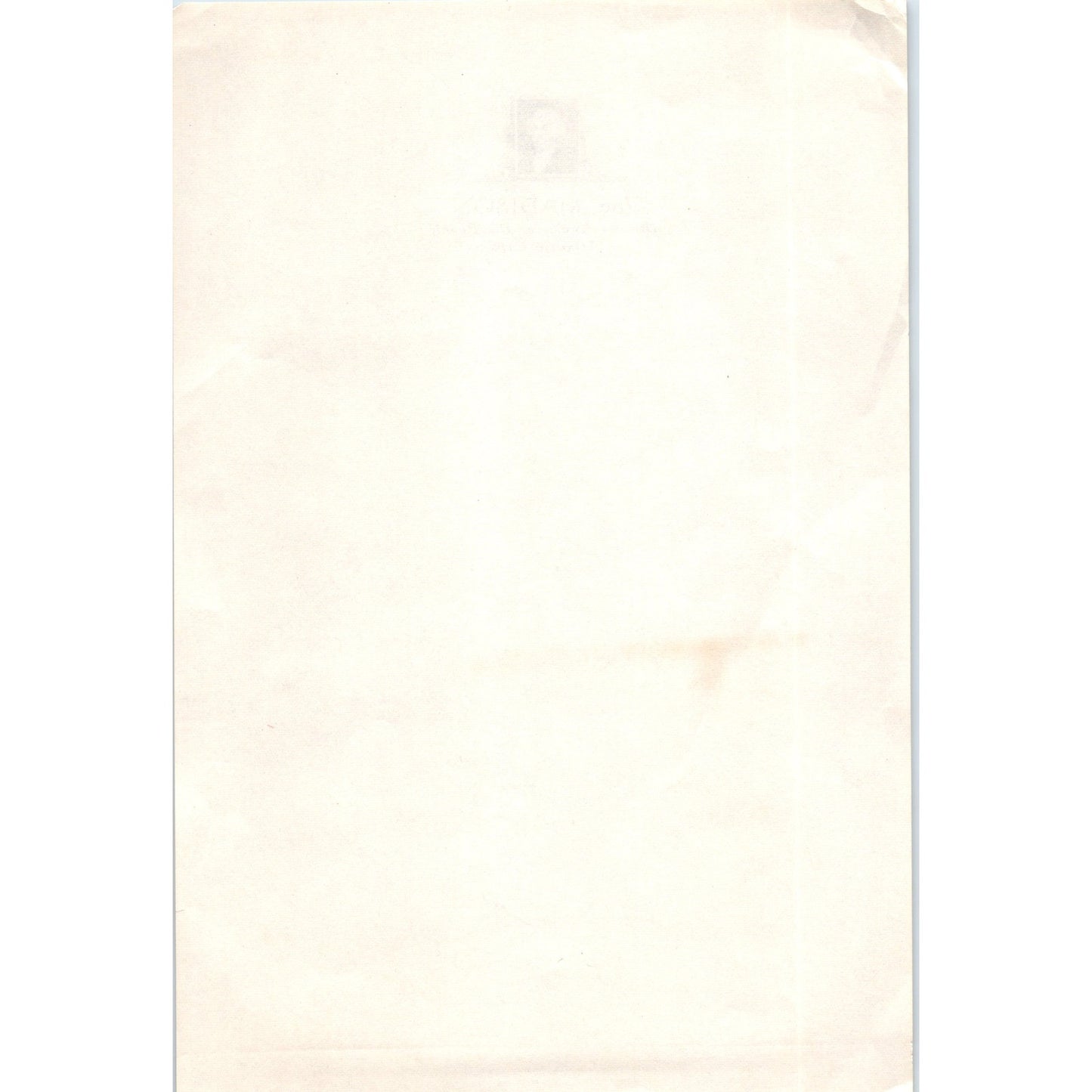 Vintage The Madison Hotel Atlantic City New Jersey Blank Letterhead AD8-R6