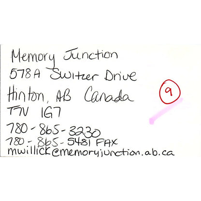 Julie Tucker Cream of the Crop Scrapbook Milledgeville GA Business Card SC9-B11