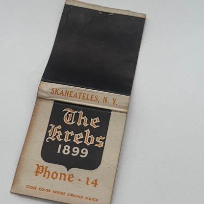 The Krebs 1899 Skaneateles NY Vintage Matchbook Cover MM4-1
