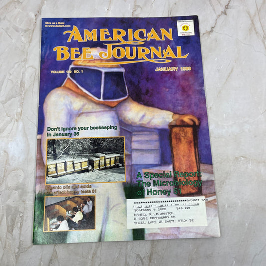 1999 Jan American Bee Journal Magazine Bees Beekeeping Honey M7