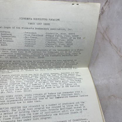 1967 Mar The Minnesota Beekeeper Magazine Red Wing MN Beekeepers Association TD5