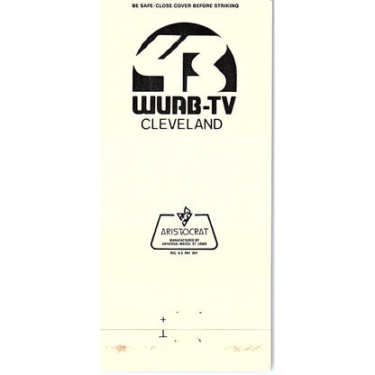 WUAB-TV 47 Cleveland OH Vintage Matchbook TB6-MB2-7
