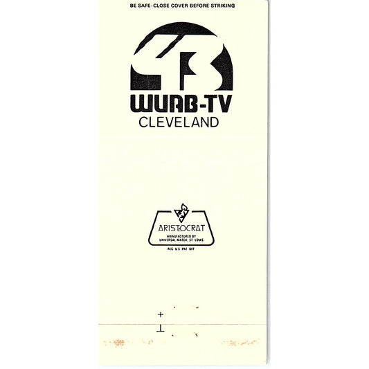 WUAB-TV 47 Cleveland OH Vintage Matchbook TB6-MB2-7