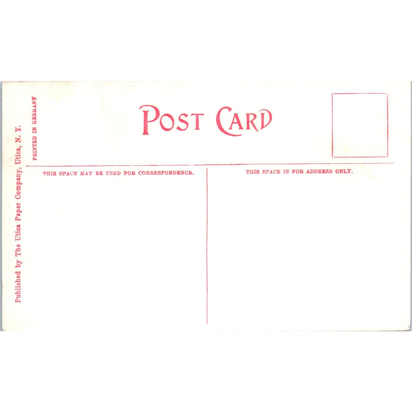 Scene in Roscoe Conkling Park Utica NY Antique Unused Postcard PC8