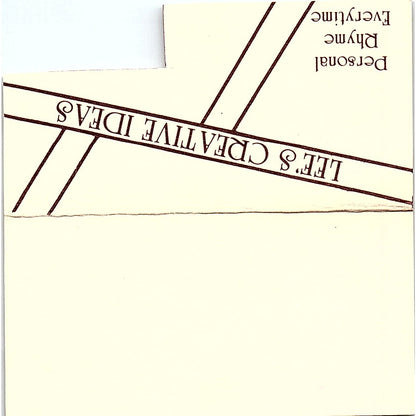 Lee's Creative Ideas Santa Ana CA Vintage Business Card SC9-B9