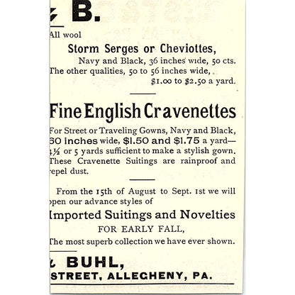 Best & Co Liliputian Bazaar Baby Slips W. 23rd St NY 1892 Ad AG2-M9