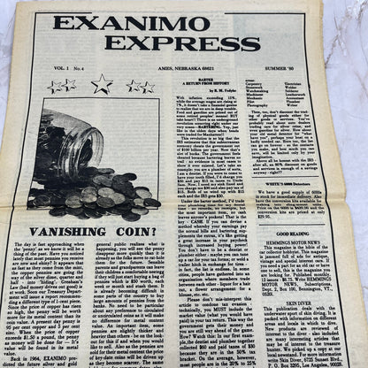 1980 Summer - Exanimo Express Treasure Hunting Newsletter - Ames NE M11