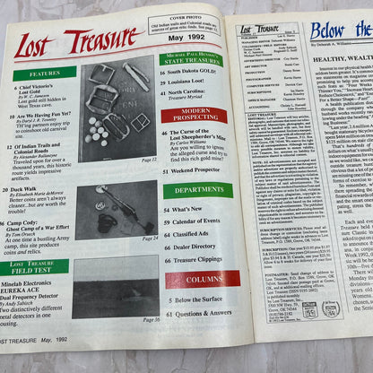 1992 May - Lost Treasure Magazine - Treasure Hunting Gold Prospecting M14