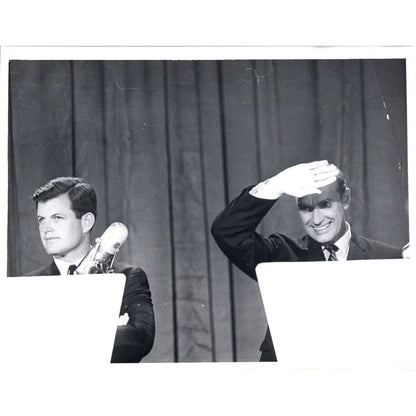 Ted Kennedy and Edward J. McCormack Debate 1962 7x9 Original Press Photo D1-P