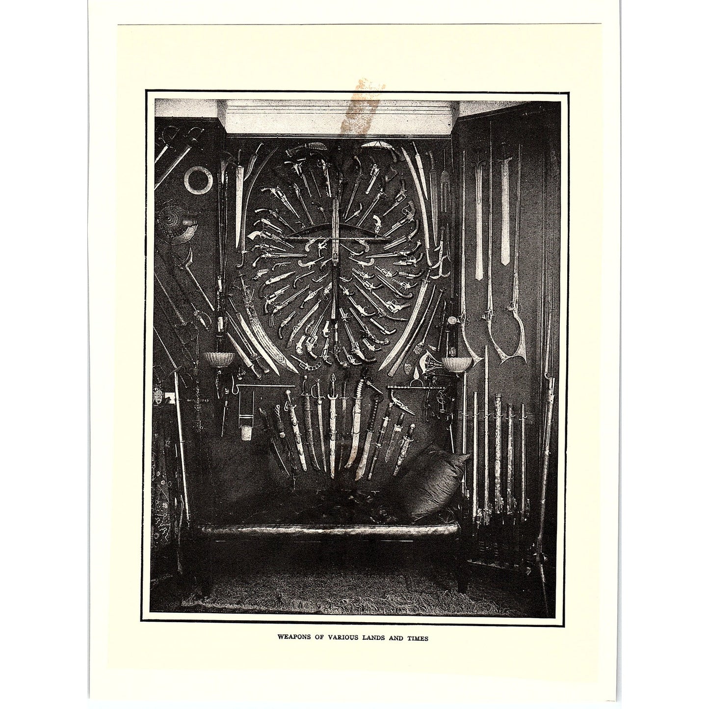 Weapons of Various Lands and Times Antique Art Print 6x9 V4