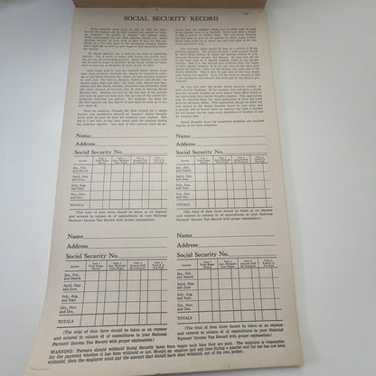 1950 National Farmers' Tax Record Booklet Bob Kortuem Webb Oil Waseca MN TG2-OB